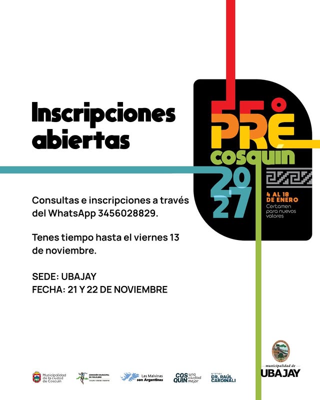 Certamen para nuevos valores pre-Cosquin 2026